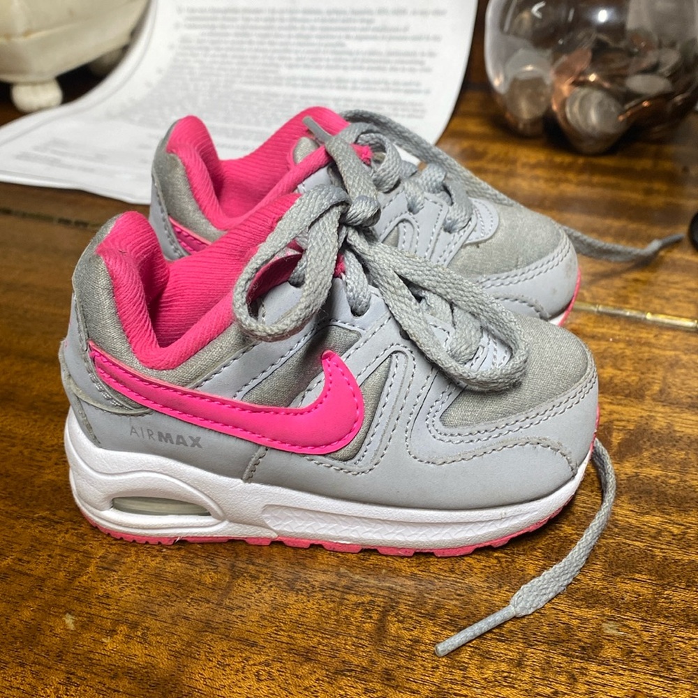 Nike Kids Sneakers Gray and Pink